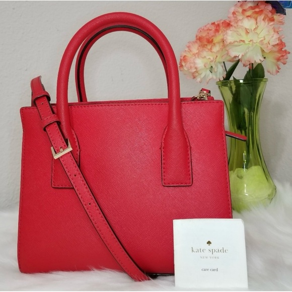 GUC Kate spade | Cameron Street Mini Candace Satchel Crossbody, Burgundy - Picture 3 of 16